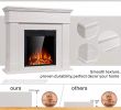 55 Inch Electric Fireplace Luxury Jamfly Mantel Electric Fireplace Wood Surround Firebox Freestanding Electric Fireplace Heater Tv Stand Adjustable Led Flame with Remote Control