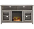 55 Inch Tv Stand with Fireplace Best Of Walker Edison Freestanding Fireplace Cabinet Tv Stand for Most Flat Panel Tvs Up to 65" Driftwood
