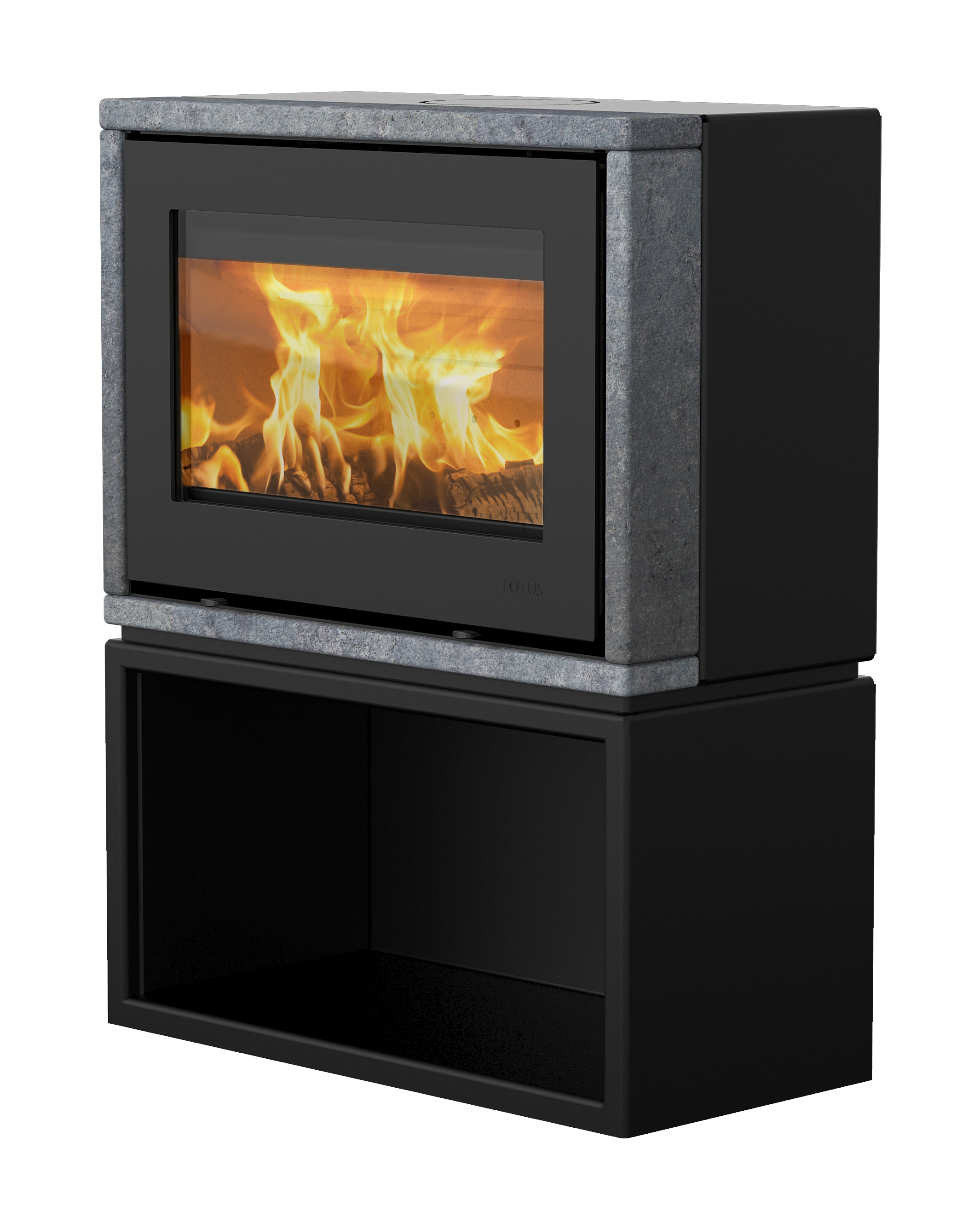Style 370 Speckstein 6kW Kaminofen Style 370 fedtsten