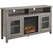 60 Inch Tall Electric Fireplace Inspirational Walker Edison Freestanding Fireplace Cabinet Tv Stand for Most Flat Panel Tvs Up to 65" Driftwood