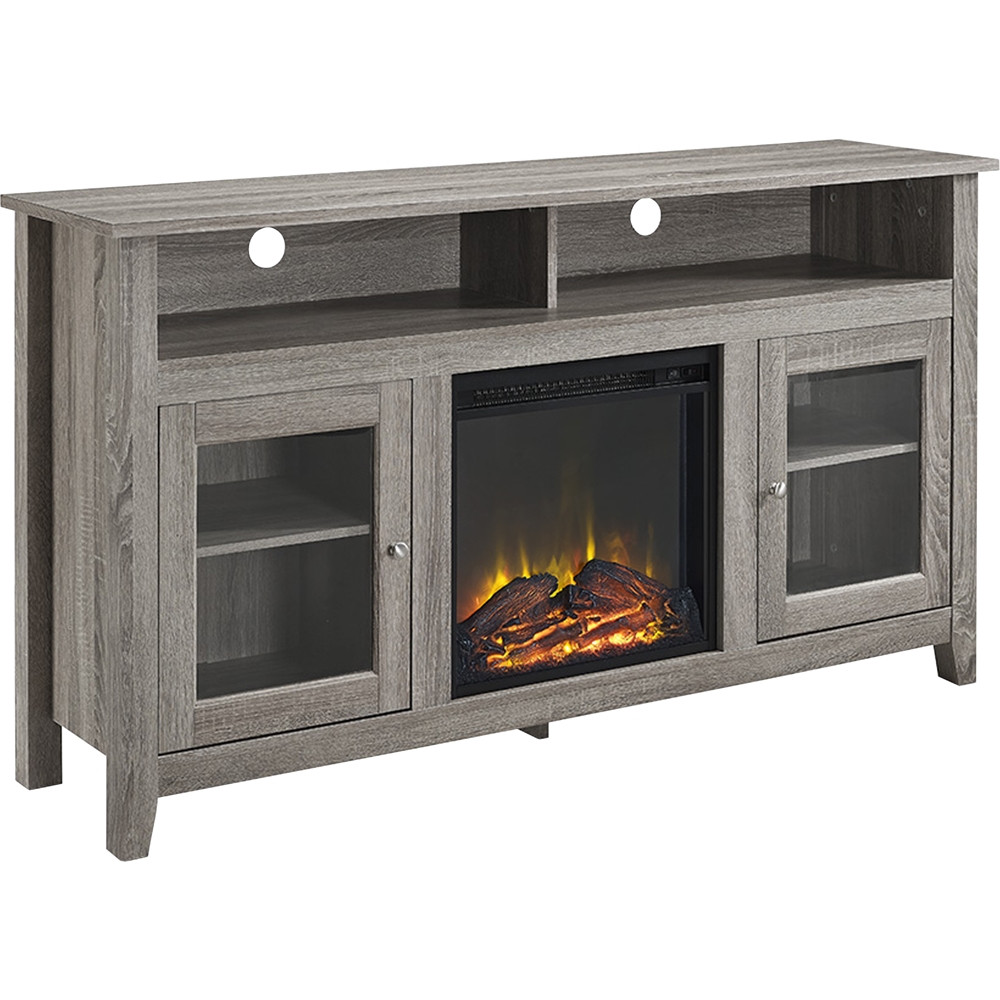 60 Inch Tall Electric Fireplace Inspirational Walker Edison Freestanding Fireplace Cabinet Tv Stand for Most Flat Panel Tvs Up to 65" Driftwood