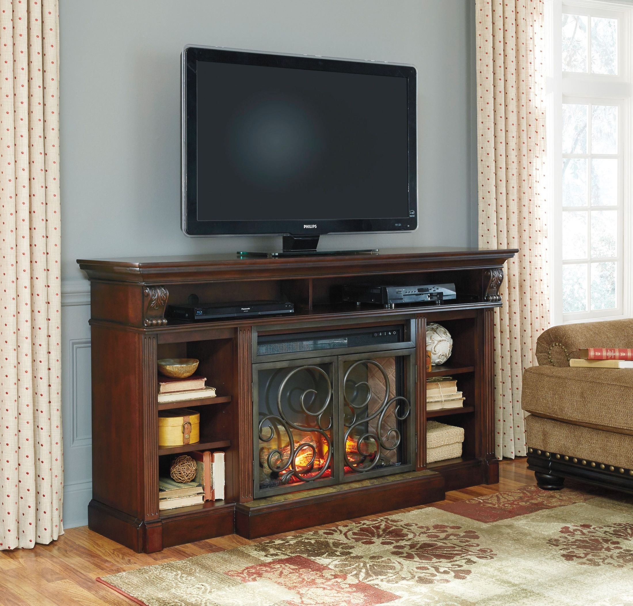 60 Inch Tv Stand with Fireplace Elegant ashley Furniture attic Fireplaces