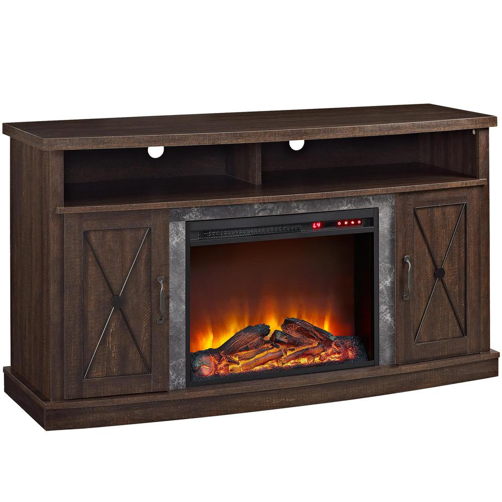 60 Tv Stand with Fireplace Awesome Ameriwood Yucca Espresso 60 In Tv Stand with Electric