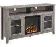 65 In Tv Stand with Fireplace Awesome Walker Edison Freestanding Fireplace Cabinet Tv Stand for Most Flat Panel Tvs Up to 65" Driftwood