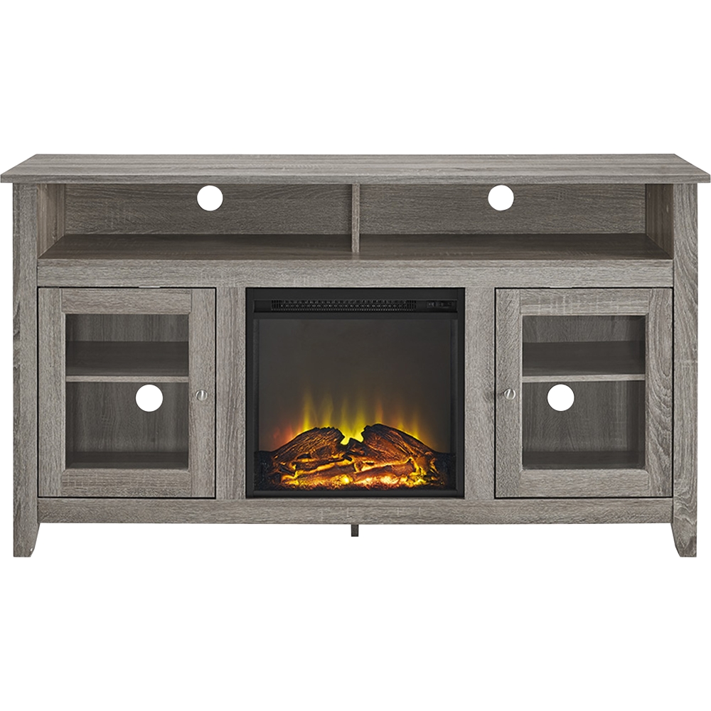 65 In Tv Stand with Fireplace Fresh Walker Edison Freestanding Fireplace Cabinet Tv Stand for Most Flat Panel Tvs Up to 65" Driftwood