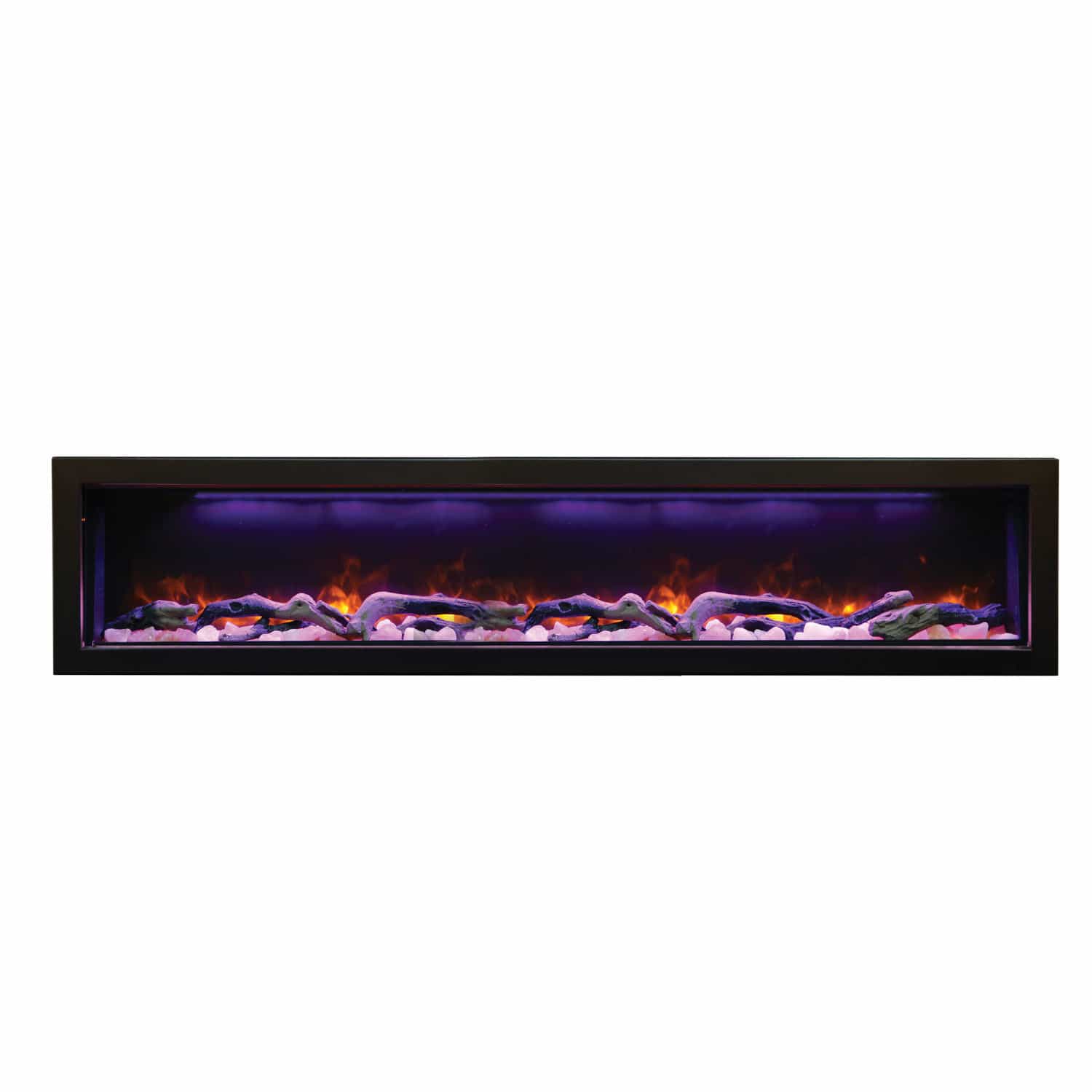 72" Panorama Deep Electric Fireplace BI 72 DEEP Amantii bi 72 deep yellow log salt canopy purple