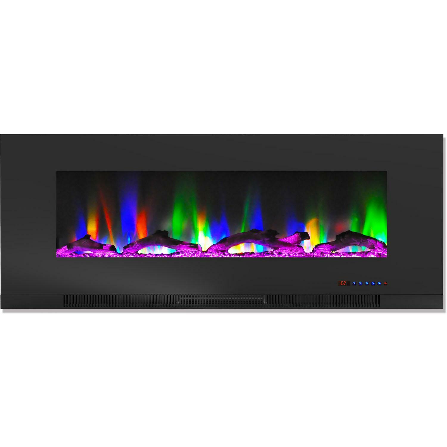 72 Inch Fireplace Inspirational Cambridge Cam50wmef 2blk 50 In Wall Mount Electric Fireplace Black