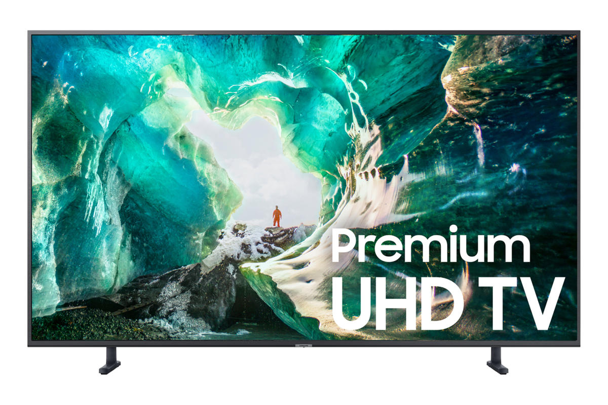 Samsung RU8000 4K UHD TV review A good enough smart TV but ru8000 001 front3 black ns small large
