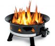 Absco Fireplace and Patio Beautiful Mega 24 In Steel Propane Fire Pit