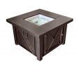 Absco Fireplace and Patio New 38 In Decorative Steel Firepit In Bronze