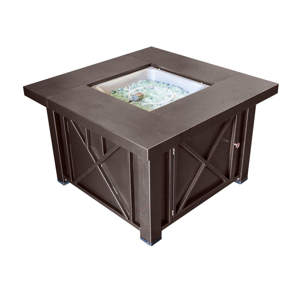 38 in Decorative Steel Firepit in Bronze powder coated bronze az patio heaters fire pits gsf dgh 64 1000