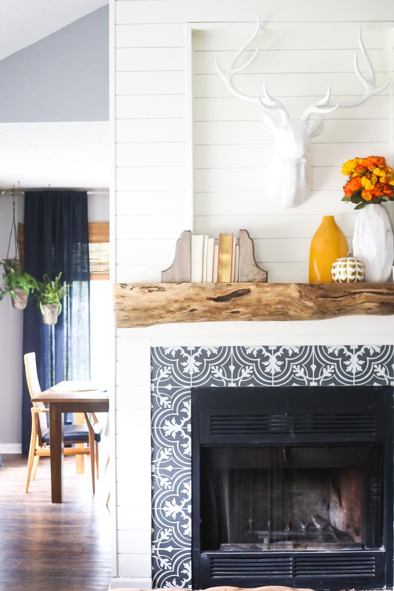 Add Fireplace to House Awesome Our Rustic Diy Mantel How to Build A Mantel Love