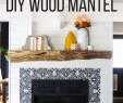 Add Fireplace to House Beautiful Our Rustic Diy Mantel How to Build A Mantel Love