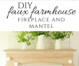 Add Fireplace to House Unique Diy Faux Farmhouse Style Fireplace and Mantel