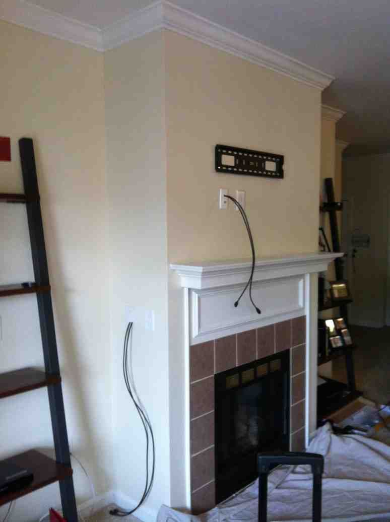 Adding A Fireplace to A Home Best Of Concealing Wires In the Wall Over the Fireplace before the