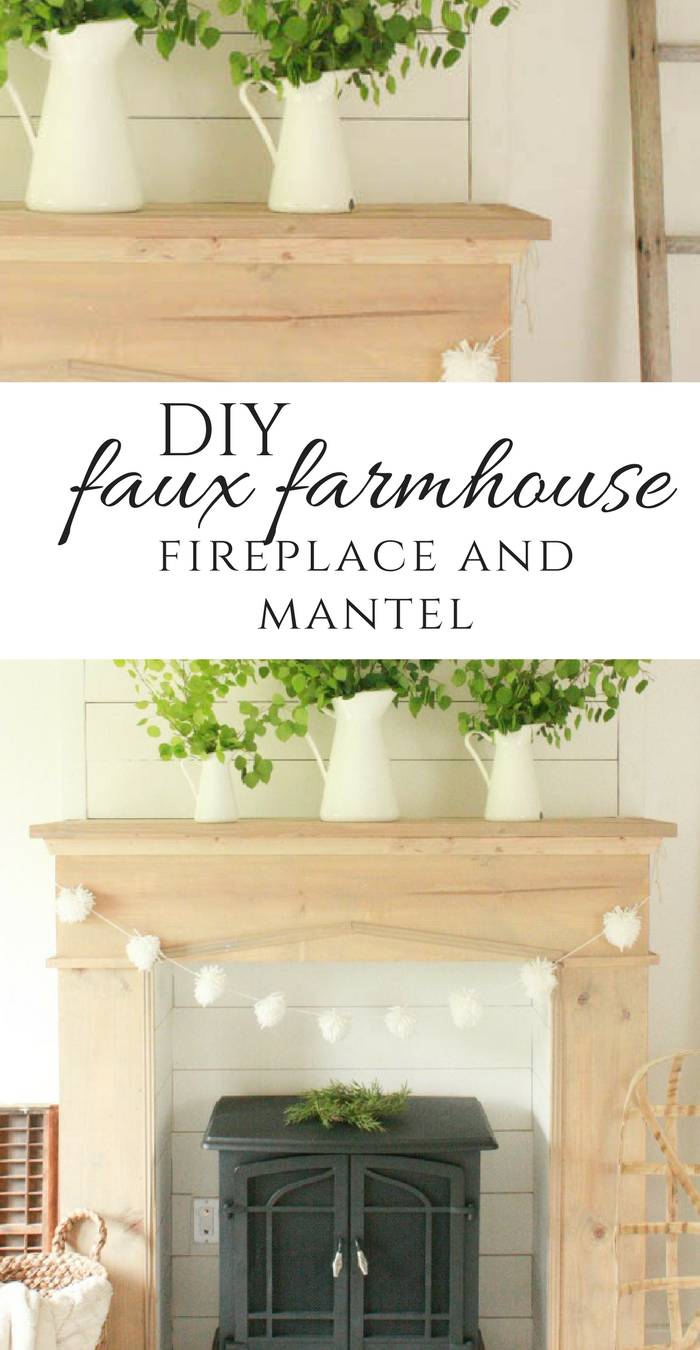 Adding A Fireplace to A Home Unique Diy Faux Farmhouse Style Fireplace and Mantel