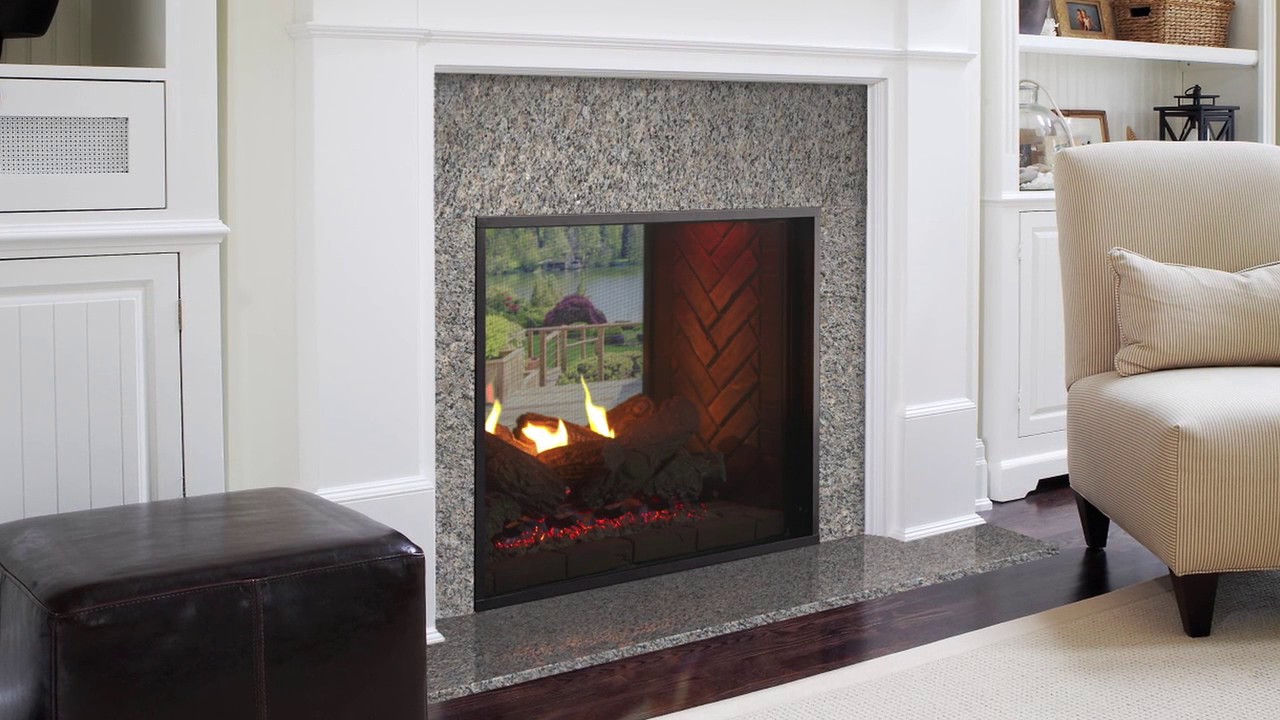 Adding A Fireplace to An Interior Wall Elegant fortress See Through Gas Fireplace