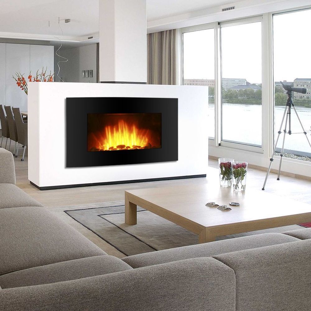 Adding A Fireplace to An Interior Wall Fresh Black Electric Fireplace Wall Mount Heater Screen Color