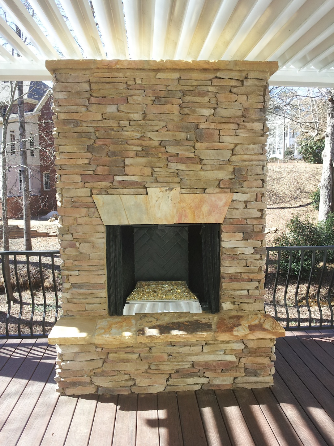 Rustic Outdoor Stone Fireplace – home office ideas stacked stone fireplaces gallery for rustic modern fireplace