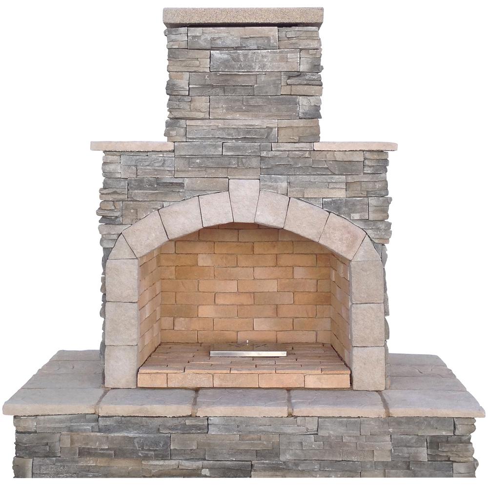 Stone In Front Fireplace cal flame outdoor fireplaces frp908 3 na 64 1000