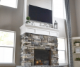 Airstone Fireplace Lovely Diy Fireplace with Stone & Shiplap