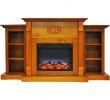 Alcott Hill Electric Fireplace Lovely Cambridge Sanoma 72 In Electric Fireplace In Teak with