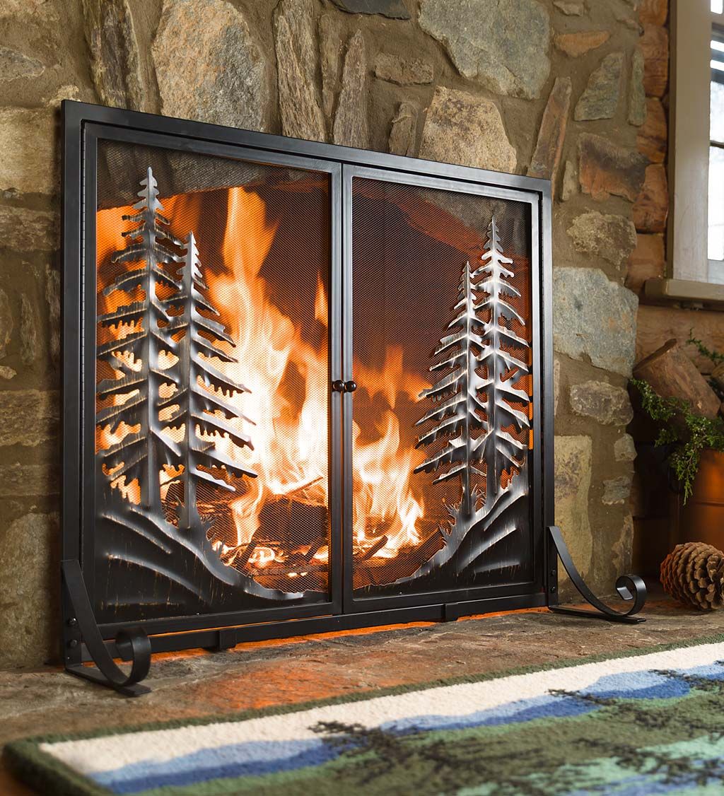 Alpine Gas Fireplaces Awesome Alpine Fireplace Screen with Doors Brings the Peace and