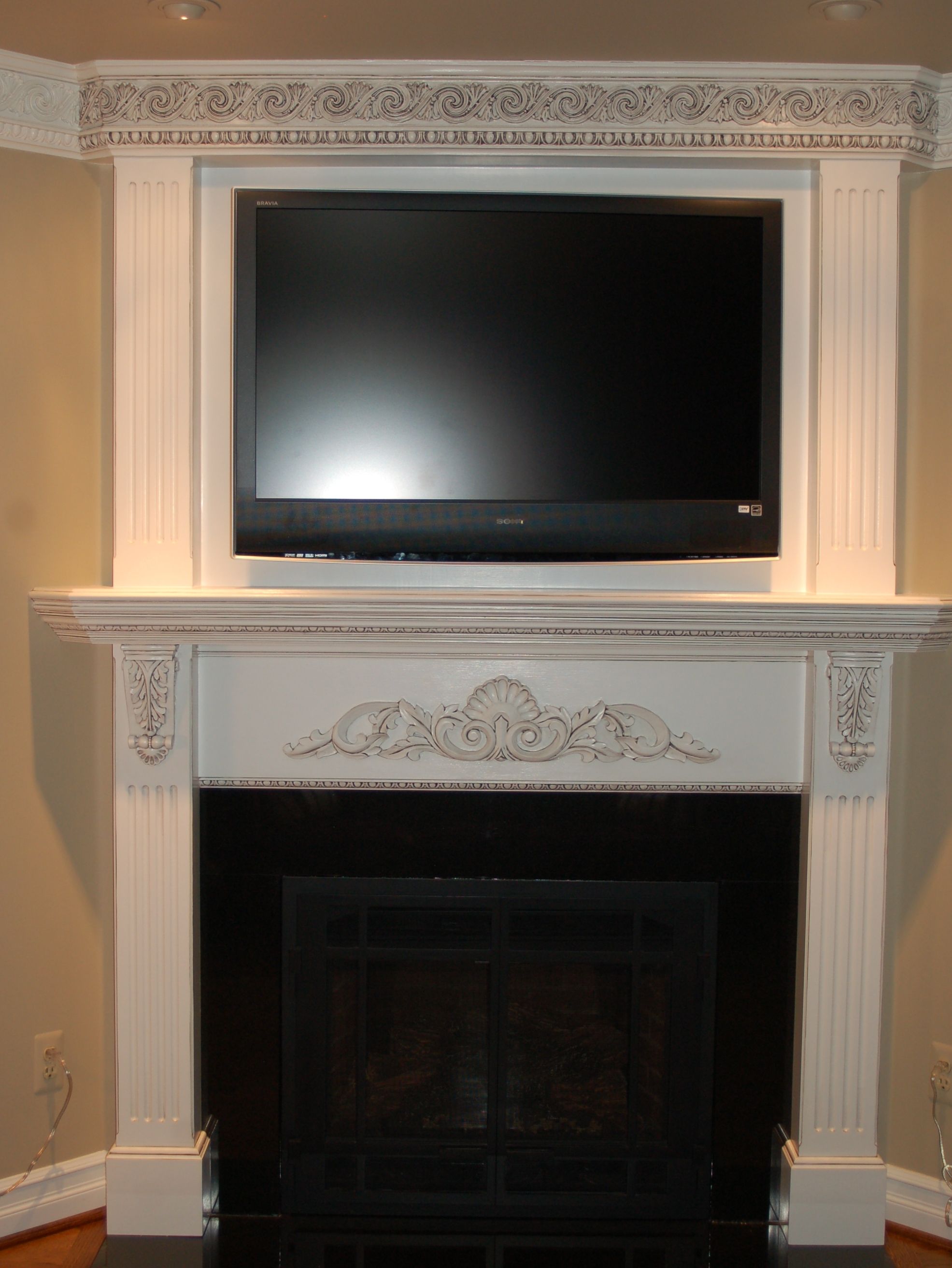 Decorated Fireplaces fireplace makeover a70d0b245dacc7c f19f69fb7