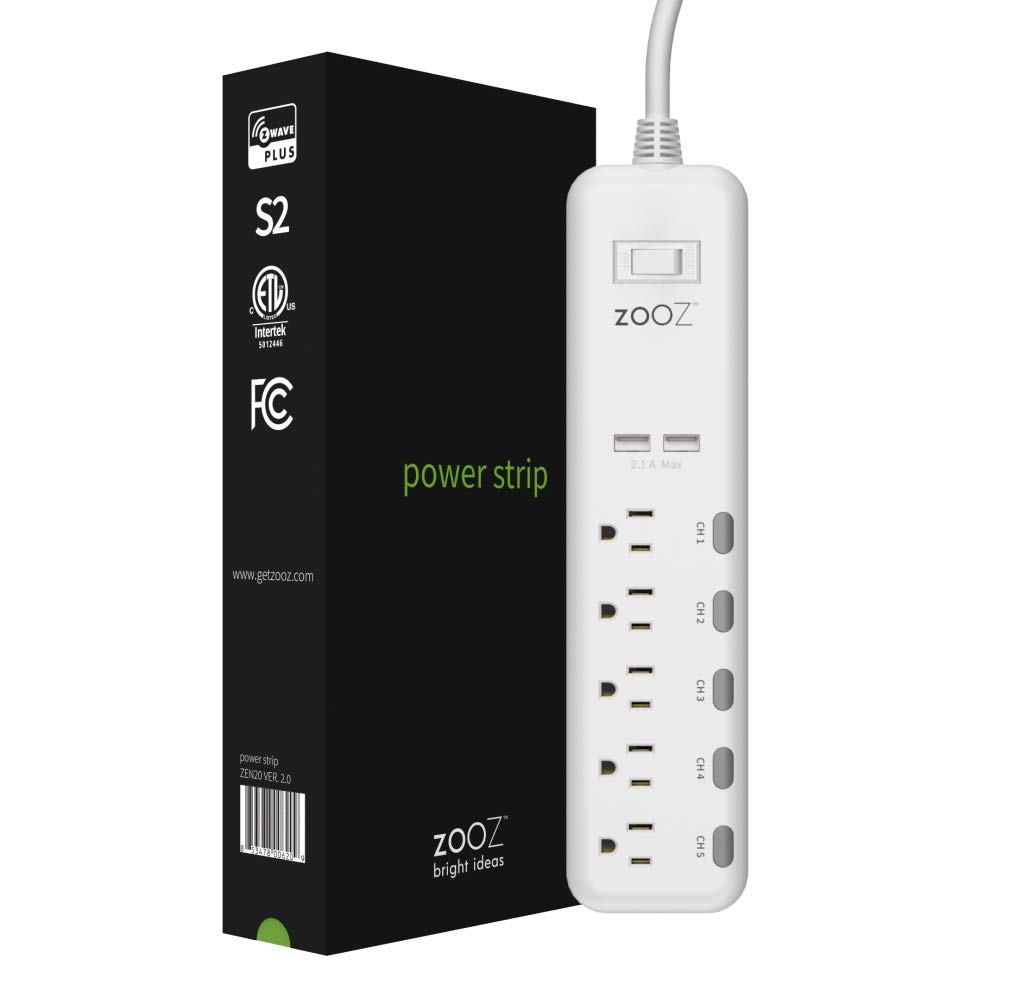 Amazon Electric Fireplace Unique Zooz Z Wave Plus S2 Power Strip Zen20 Ver 2 0 with Energy Monitoring and 2 Usb Ports Works with Vera Wink Smartthings