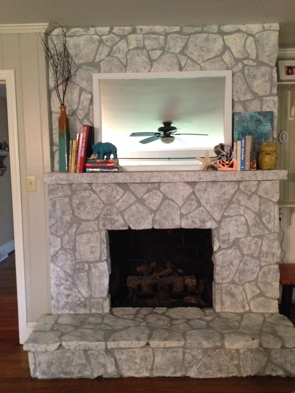 paint stone fireplace Charming Fireplace 12 e