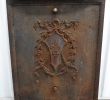 Antique Cast Iron Fireplace Lovely Vintage 1930 S 1940 S Cast Iron Fleur De Lis Coat Of Arm