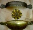 Antique Fireplace Bellows Beautiful Antique Art Deco Pulls & Furniture Flower ornament Set Of 3