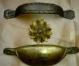 Antique Fireplace Bellows Beautiful Antique Art Deco Pulls & Furniture Flower ornament Set Of 3