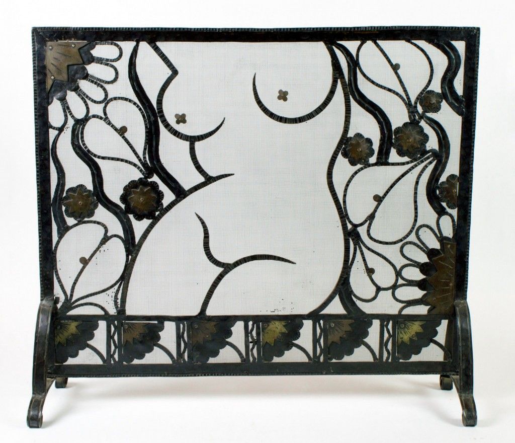 Antique Fireplace Cover Lovely Art Nouveau 1920s Gorgeous “nude Female ” Iron Fireplace