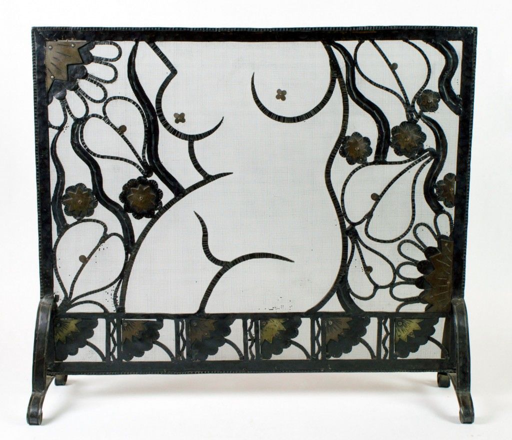 Art Nouveau 1920s Gorgeous “Nude Female ” Iron Fireplace 2e210d51d63c5c0c36e2d f008c8