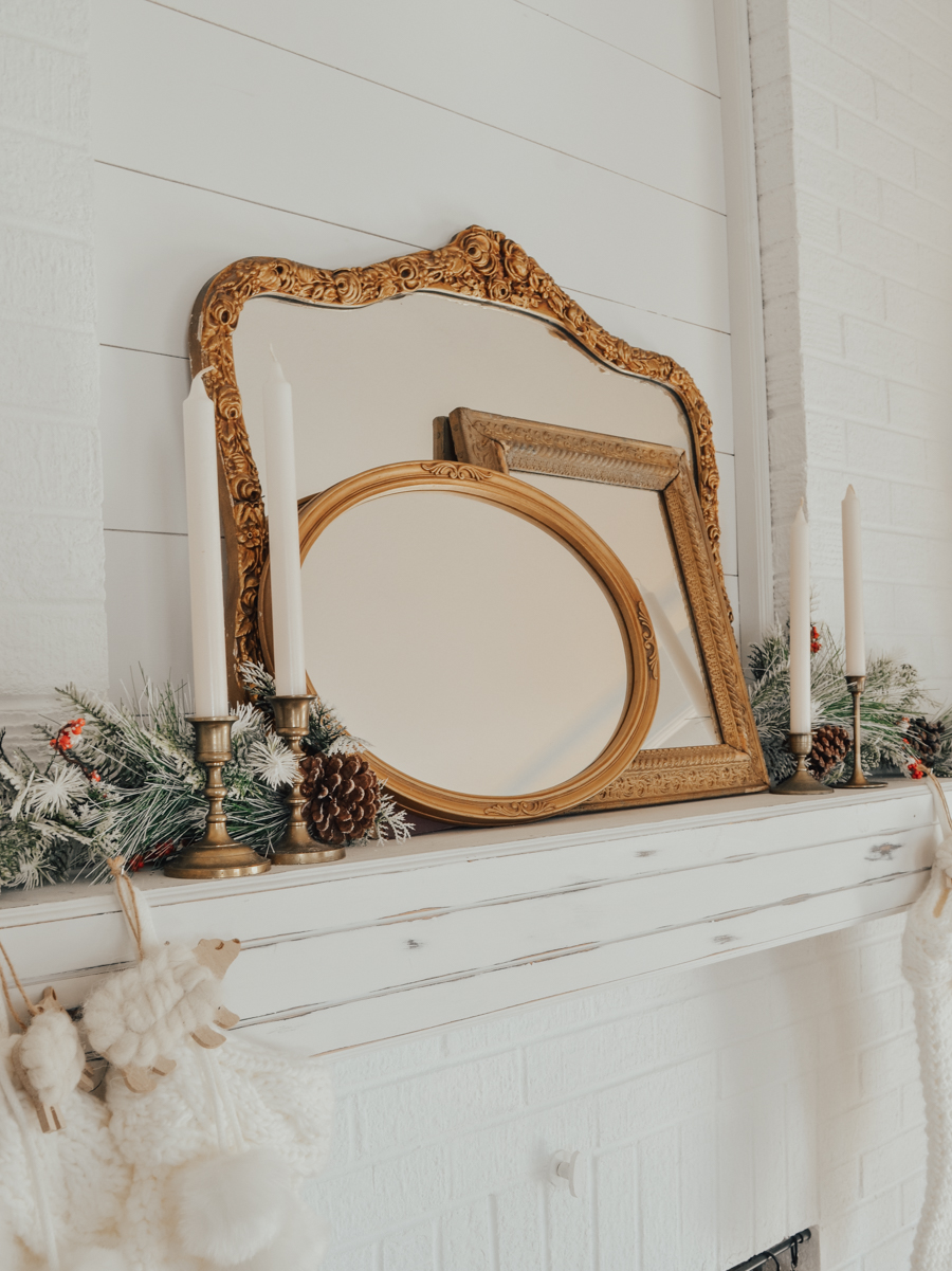 Antique Fireplace Mantel with Mirror Awesome Vintage Home Decor Simple Vintage Christmas Mantle