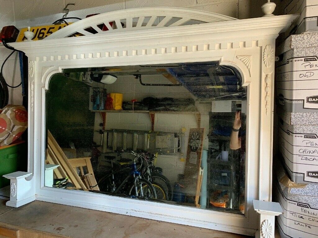 a very old over mantel antique Mirror in Norwich Norfolk $ 86 JPG