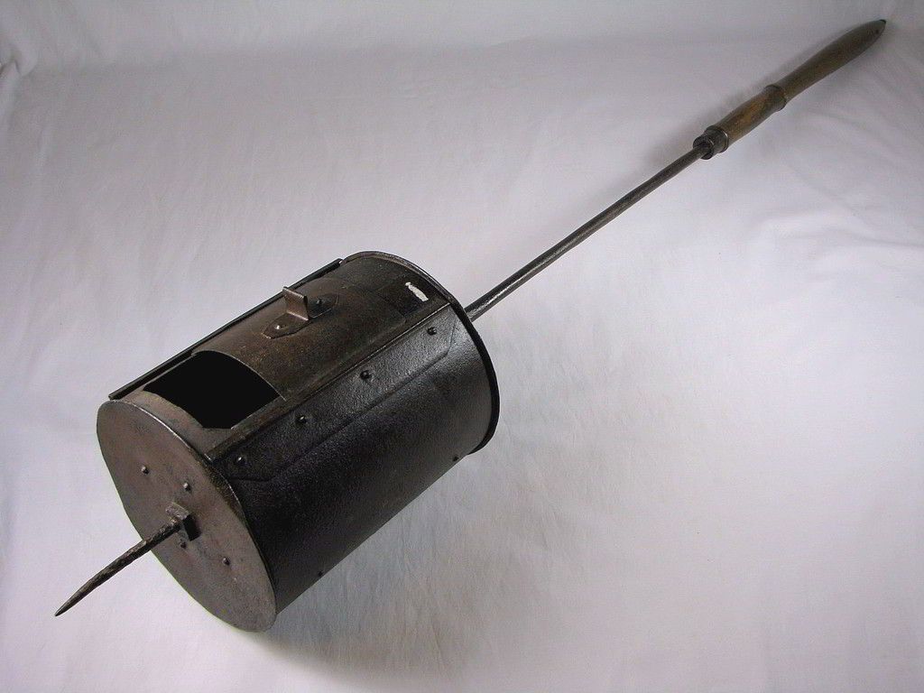 Antique Fireplace tools Awesome Early Beans Coffee Roaster 47"