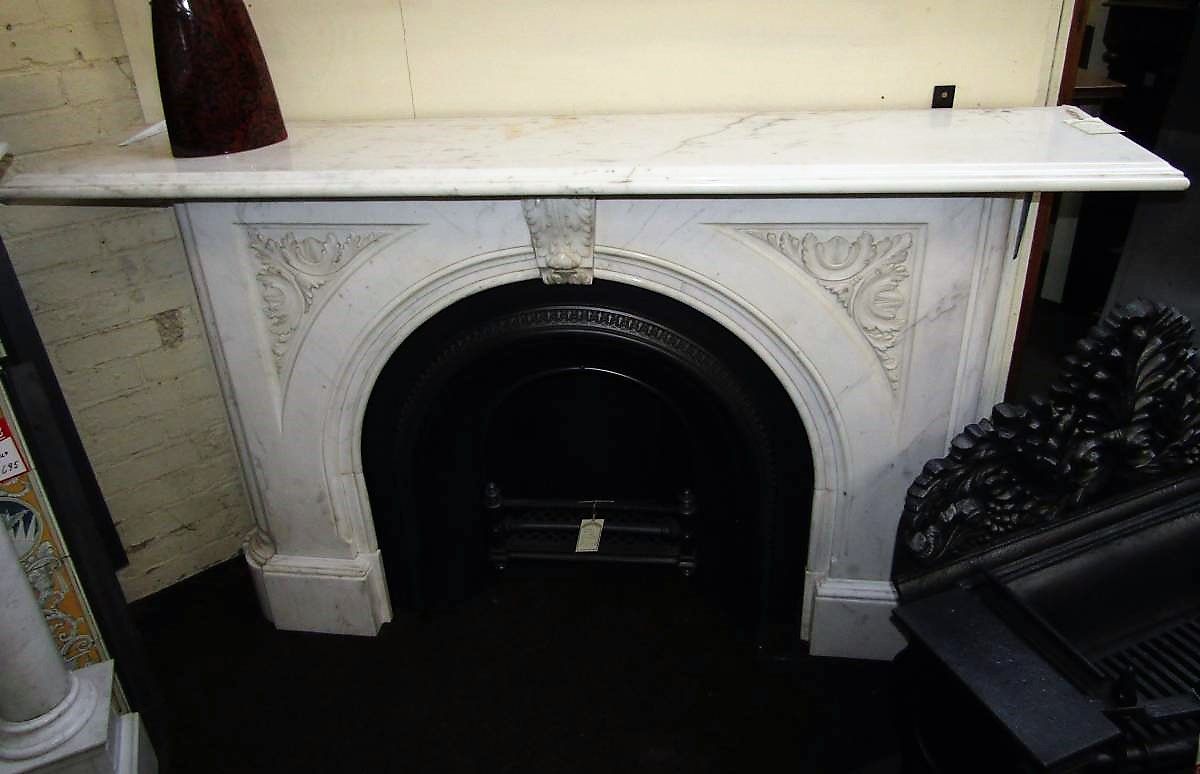 Arched Fireplace Insert Inspirational Antique Victorian Arched Carrara Marble Chimney Piece