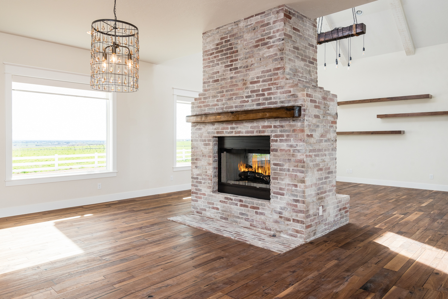 Arched Fireplace New Vantage Homes Custom Homes
