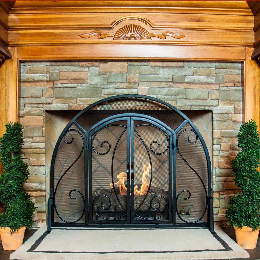 Arched Fireplace Screen Elegant ornate Fireplace Screen Charming Fireplace