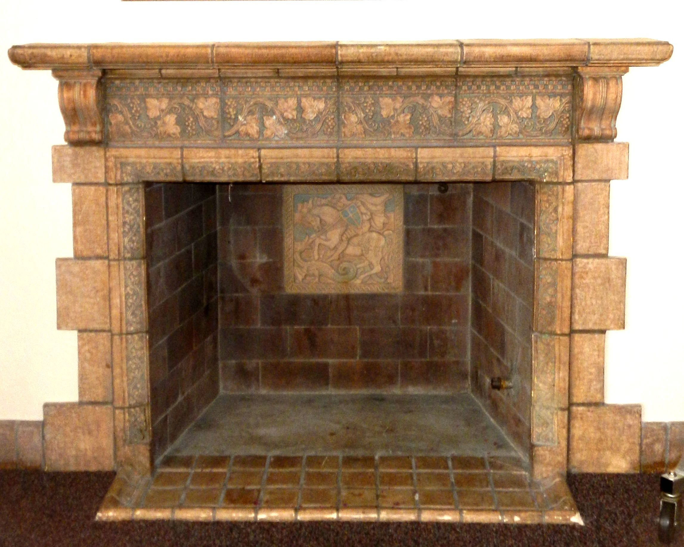 Arizona Fireplaces Elegant Early Batchelder Fireplace