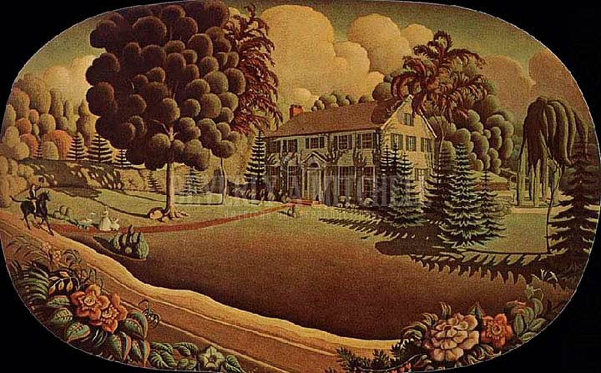 Arnold Fireplace Beautiful the Painting the Fireplace 1930 by Grant Wood