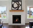 Art Deco Fireplace Luxury White Shiplap Fireplace Surround with Wood Mantle