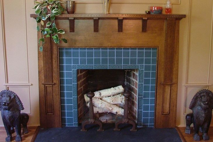 Arts and Crafts Fireplace Tiles Awesome Fireplace Tiles From Carreaux Du nord Studio In Matte Blue