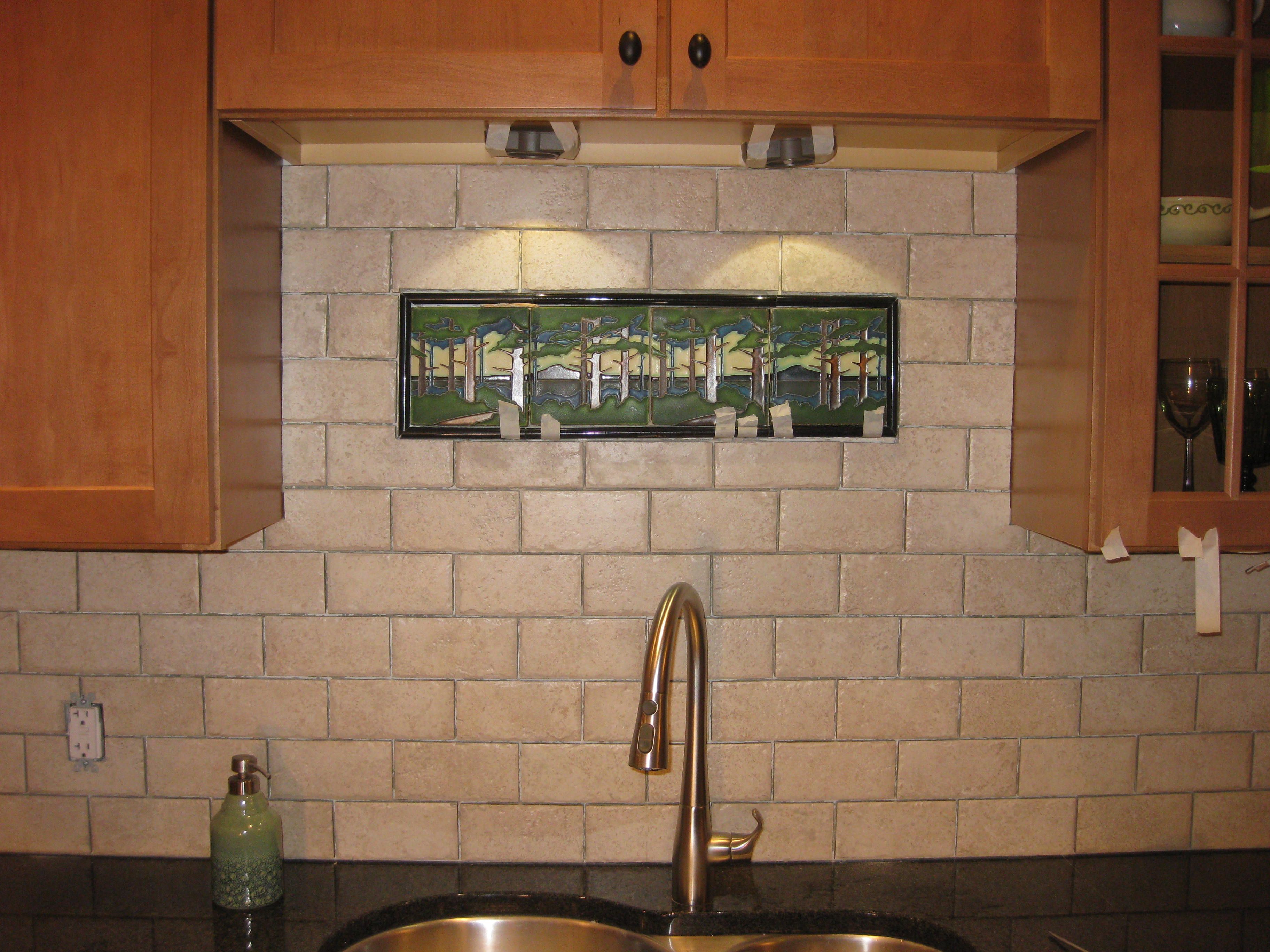 Arts and Crafts Fireplace Tiles Lovely Dyi Back Spash Using Motawi Tile Backsplash Dyi