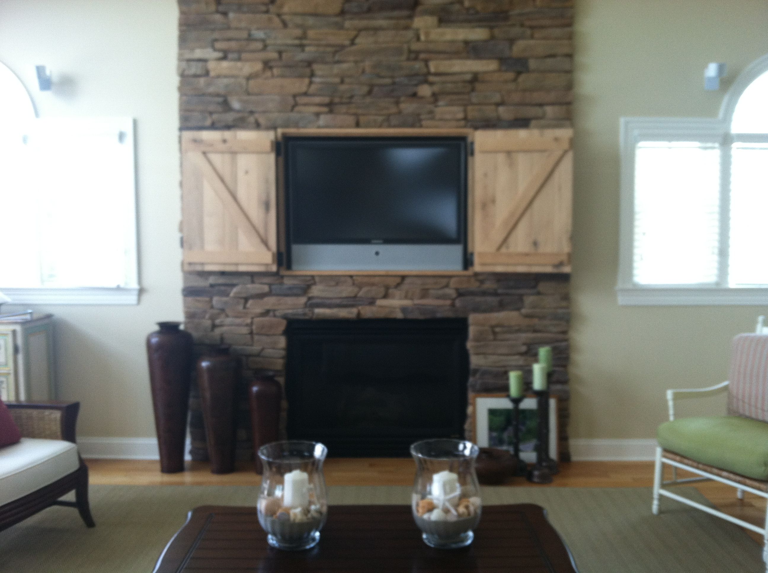 Artwork Above Fireplace Mantel Awesome Hidden Tv Over Fireplace Open Doors Decor and Design