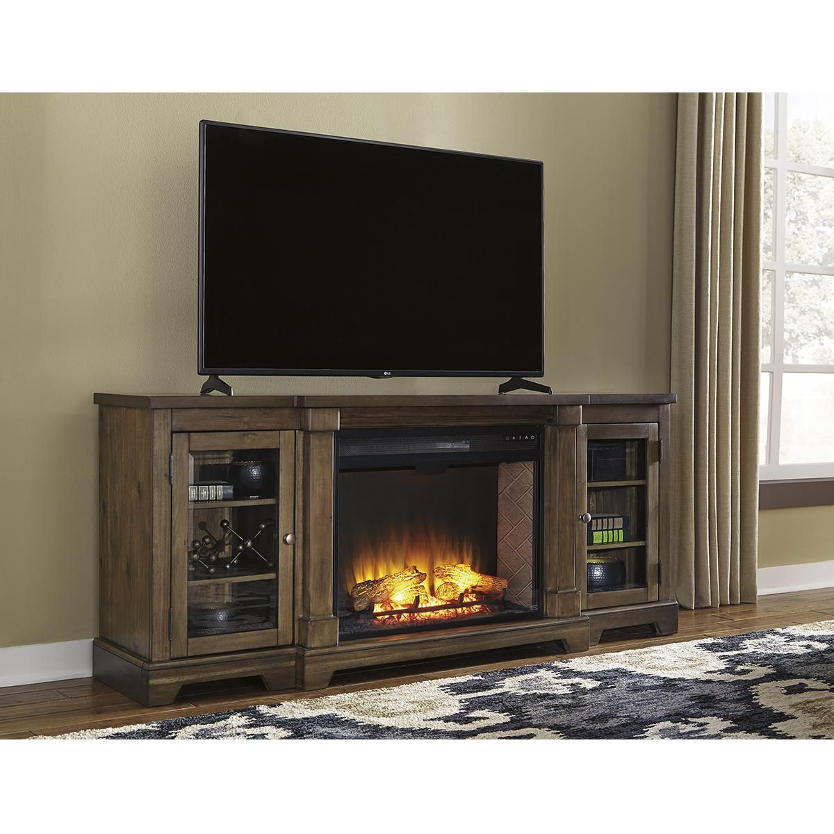 Ashley Entertainment Center with Fireplace Beautiful Product Main Image 1 Aminda