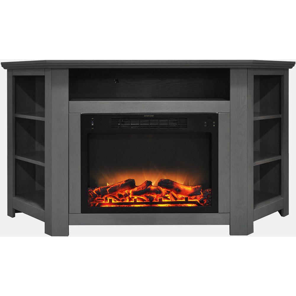 Ashley Fireplace Insert New Hanover Tyler Park 56 In Electric Corner Fireplace In Gray