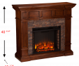 Ashley Furniture Electric Fireplace Tv Stand Elegant southern Enterprises Merrimack Simulated Stone Convertible Electric Fireplace